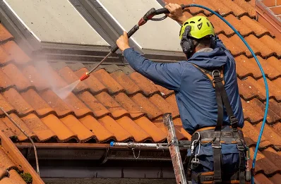 Démoussage et hydrofuge de toiture à Louvrechy